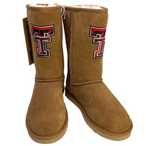 GAMEDAY BOOTS Texas Tech University Shearling Lined Roadie Boots NEW Size 8